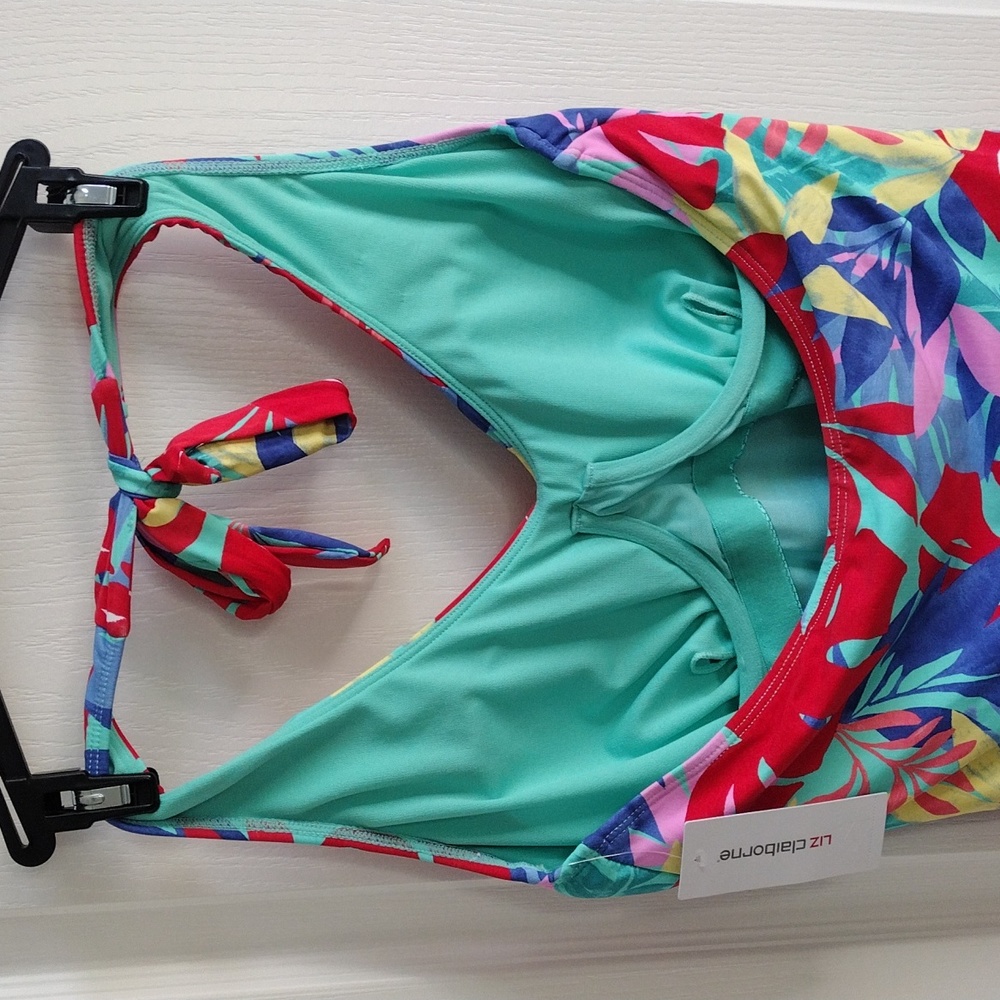 Liz Claiborne Tropical Island Swim, Size 14 - Picture 7 of 10